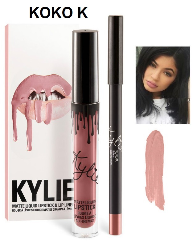Набор помада + карандаш Kylie Lipstick & Lip Liner 15