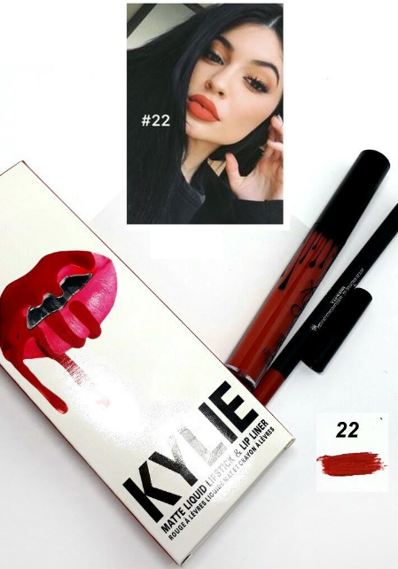 Набор помада + карандаш Kylie Lipstick & Lip Liner 21