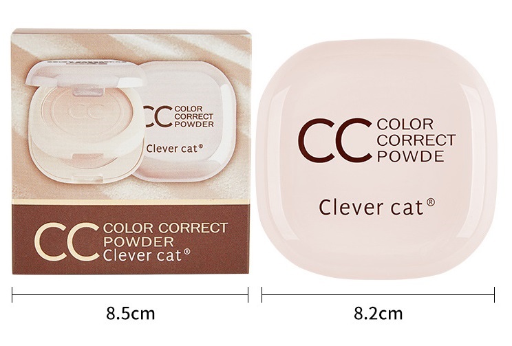 Компактная двойная CC пудра Clever cat 08